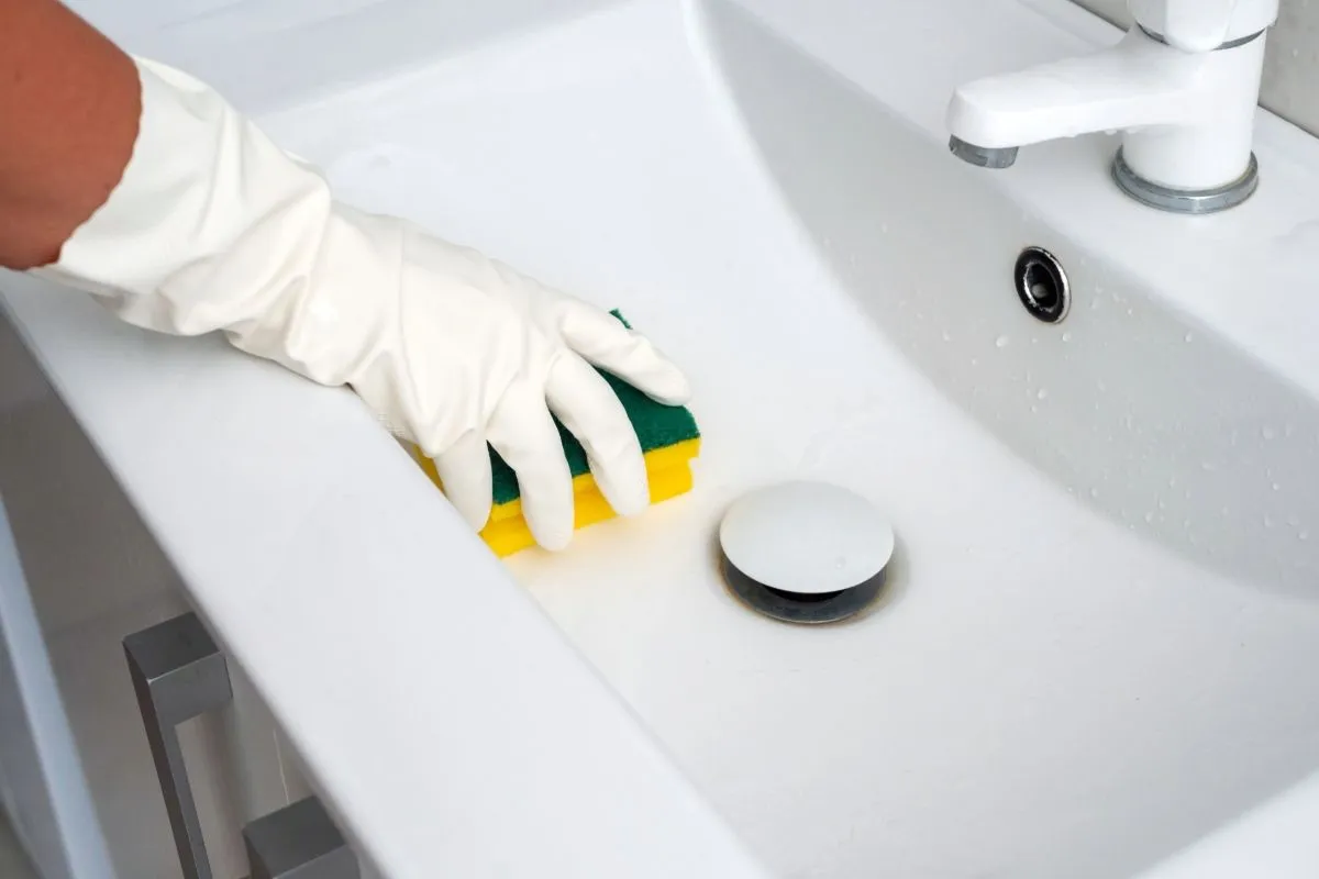 Discovering the plumber's trick: salt as a natural disinfectant